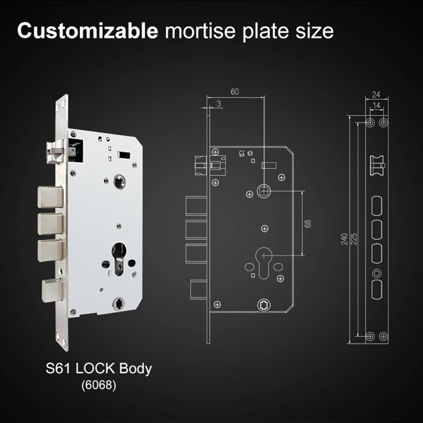Smart Push-Pull Lock in premium Space Alloy Edition